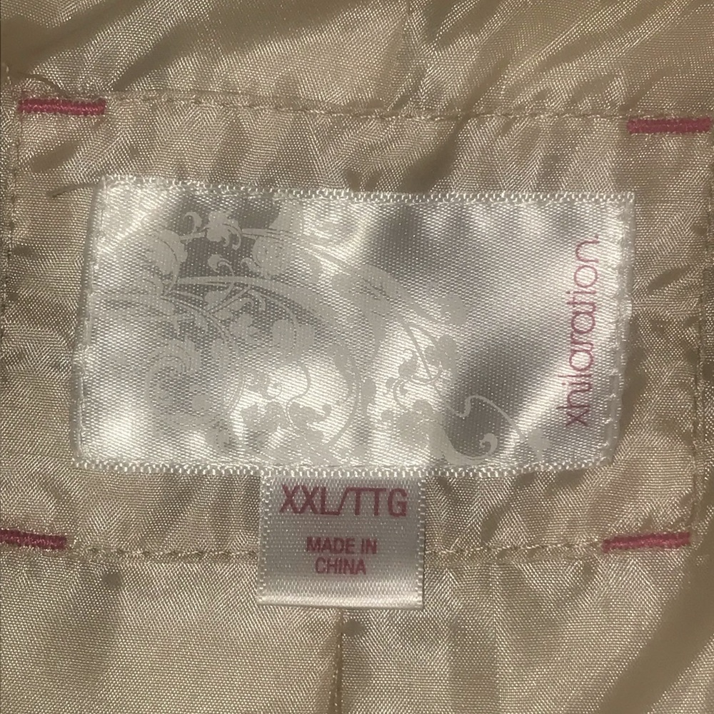 Xhilaration Faux Fur Coat - Beige - Picture 3 of 7